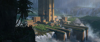 City of Akkadon - Exteriors, Sci Fi, Structure HD wallpaper