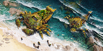 Sci-Fi Robot Crabs: Futuristic Guardians of the Shore, Sci Fi, robot HD wallpaper