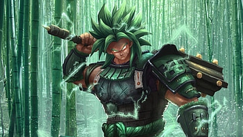 Dragon Ball Z Samurai Broly, dragon-ball-z, dragon-ball, anime, artist, artwork, digital-art, artstation HD wallpaper