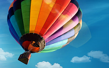 Colorful Hot Air Ballon, air-balloon, nature, colorful HD wallpaper
