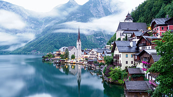 Austria landscapes, Majestic mountains, Beautiful nature, Stunning scenery HD wallpaper
