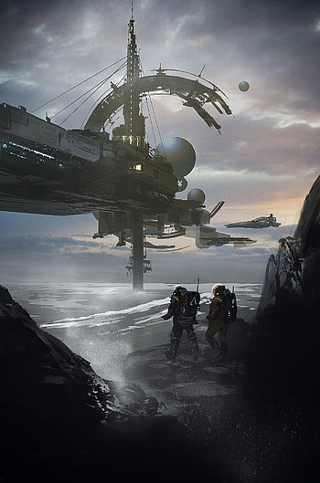 Art, Sci-Fi, Fiction, That's Incredible, Cosmonauts, Astronauts, Space Station HD phone wallpaper