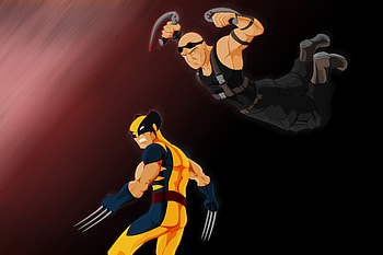 Wolverine And Riddick, wolverine, riddick, superheroes, deviantart, artwork HD wallpaper