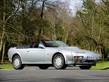 Auto, Aston Martin, Cars, Side View, Retro, Silver, V8, Volante, 1988, Zagato HD wallpaper