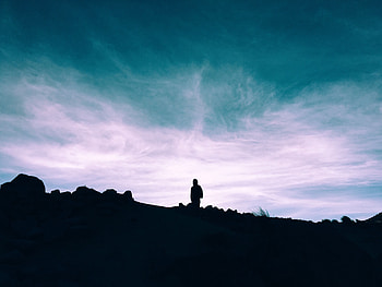 Sky, Clouds, Dark, Silhouette, Elevation HD wallpaper
