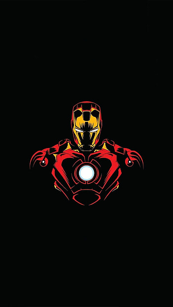 Iron Man minimalist, , Artistic backgrounds, Superhero vibes HD phone wallpaper