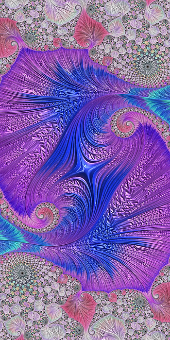 shapes, swirl, blue, pink, Abstract, fractal, abstract blue HD phone wallpaper