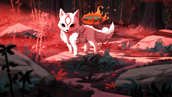 Animal Fox Okami, artist, artwork, digital-art, fox, deviantart HD wallpaper