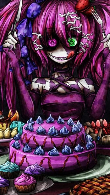 Purple halloween, , anime HD phone wallpaper