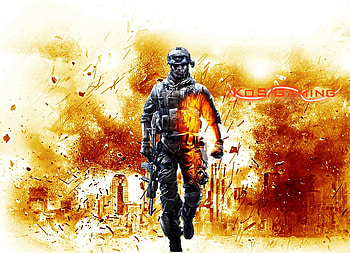 /KoS/Gaming BF3, gimp, bf3, edit, fire HD wallpaper
