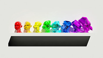 Multicolored, Motley, 3D, Figure, Figurines, Diversity, Variety, Statuettes, Shelf HD wallpaper