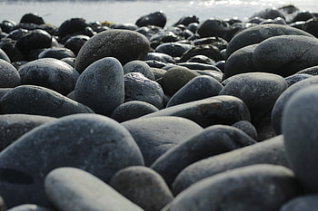 Coast Rocks, close up HD wallpaper