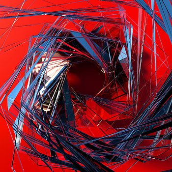 3d Glass Abstract Art, 3d, abstract, glass HD phone wallpaper