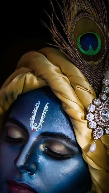 Krishna , Beautiful Krishna, mor pankh, beautiful, krishna HD phone wallpaper