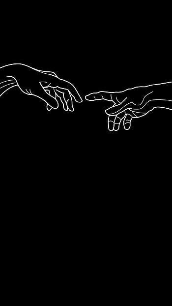 Michelangelo, Zen wall art, Black aesthetic HD phone wallpaper