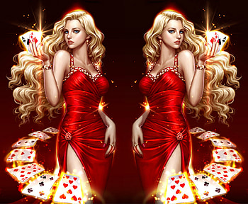 make your game, cards, girls, fantasy, art HD wallpaper