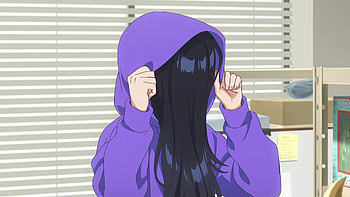 Anime : Natsuko Hirose in Cozy Purple Hoodie by Zenshu, Anime, Zenshu, Natsuko Hirose HD wallpaper
