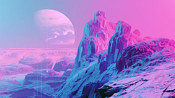 Vaporwave Aesthetic Landscape, aesthetic, vaporwave, landscape, Sci Fi, surreal HD wallpaper