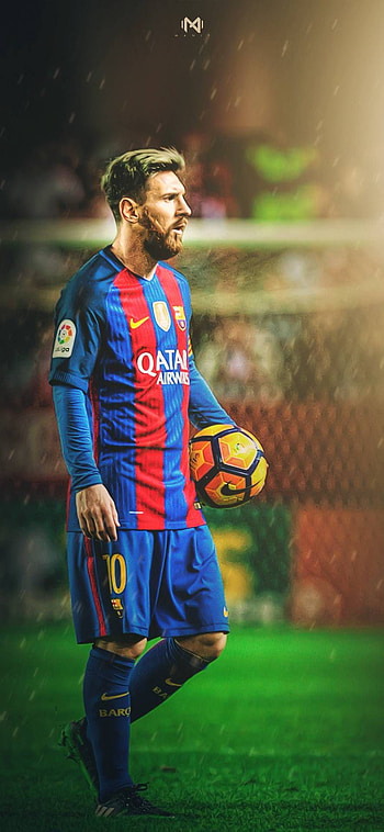 Messi, ball, soccer HD phone wallpaper