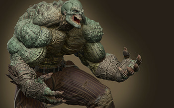 Killer Croc comics, Reptilian villain, Batman's adversary, Savage brute HD wallpaper