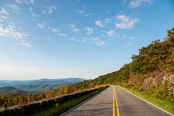Nature, Road, Turn, Asphalt HD wallpaper