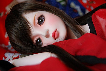 Red Riding Hood, anime, brunette, red, beautiful, blushes HD wallpaper
