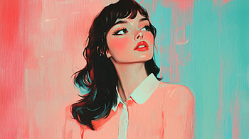 Preppy Woman for a Stylish Look, woman, preppy, portrait, Digital Art, vibrant colors HD wallpaper
