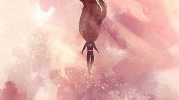 Superman Flying Above, superman, superheroes, artwork, digital-art, deviantart HD wallpaper