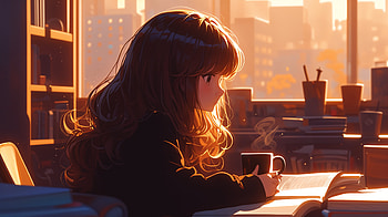 An Anime Girl's Lofi Study Vibe - Ultra, anime girl, lofi, Study, Anime, girl HD wallpaper