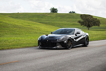 Black, Ferrari F12berlinetta HD wallpaper