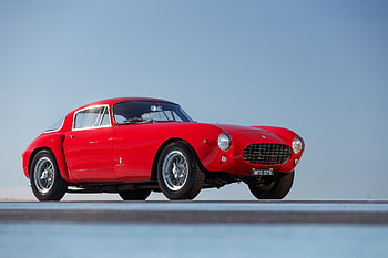 Red 1955 Ferrari 250 Europa GT Berlinetta Competizione, tyre, Red 1955, Car, Ferrari 250 Europa GT Berlinetta Competizione HD wallpaper
