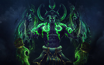 Demon Hunter, World of WarCraft, Night Elf, WoW, World of WarCraft characters, Illidan Stormrage, Warcraft III, Demon Hunter character HD wallpaper
