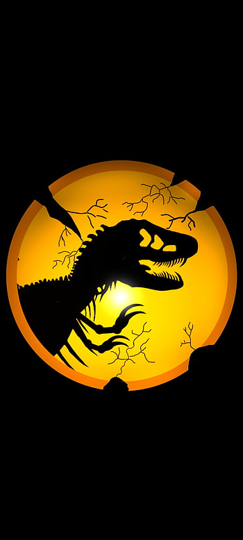 jurassic world, dominion, logo, dinosaur HD phone wallpaper
