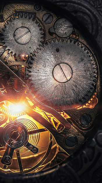 Macro, Mechanism, Gear, Details, Cogwheel HD phone wallpaper