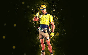 Helmet LazarBeam, , yellow neon lights, Fortnite Battle Royale, Fortnite characters, Helmet LazarBeam Skin, Fortnite, Helmet LazarBeam Fortnite HD wallpaper