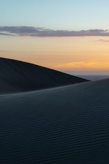 Nature, Sky, Sand, Desert, Evening, Dunes HD phone wallpaper