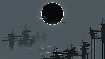 The Station, minimalism, minimalist, artist, artwork, digital-art, deviantart HD wallpaper