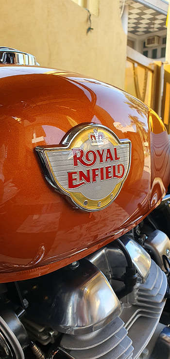 Interceptor 650, orange, royal enfield, int650, orange crush HD phone wallpaper