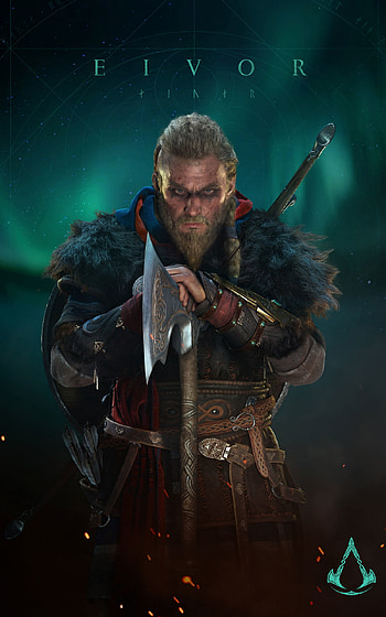 Eivor renders, Assassin's Creed Valhalla, Viking warrior, Norse mythology HD phone wallpaper