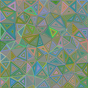 3D, Illusion, Geometric, Triangle, Polygon HD phone wallpaper