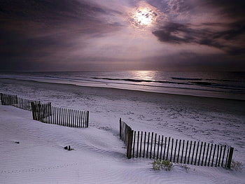 Landscape, Sky, Sun, Beach HD wallpaper