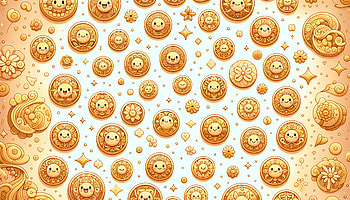 Enchanting Golden Coins, gold coin, cute, coin, pattern, yellow HD wallpaper
