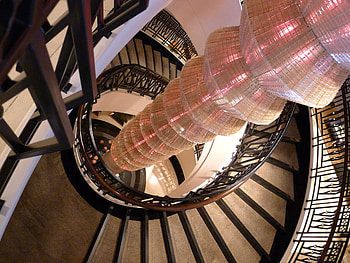 Building, Miscellanea, Miscellaneous, Curly, Ladder, Stairs HD wallpaper