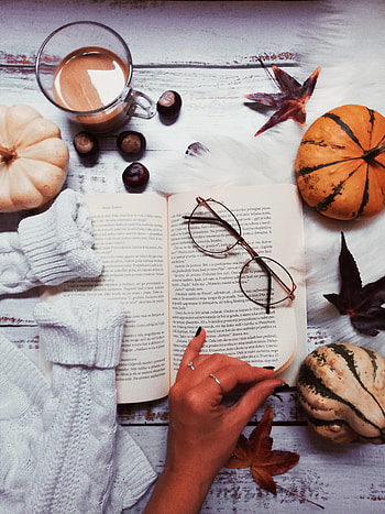 Coffee, Hand, Miscellanea, Miscellaneous, Book, Glasses, Spectacles HD phone wallpaper