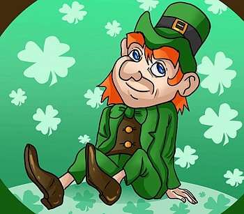 Green Leprechaun, leprechaun, chair, irish, green, clover leaves HD wallpaper