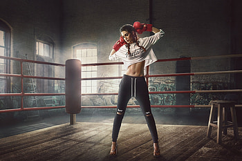Boxing girls , Combat sports, Female fighters, Ring warriors HD wallpaper