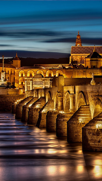 Great Mosque of Cordoba, Puenta bajada del puente, Mezquita cathedral, Andalusia Spain HD phone wallpaper
