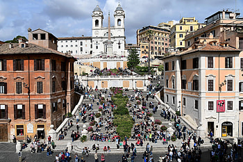 Spanish Steps, Italian preservation, Cultural landmark, Rome's charm HD wallpaper