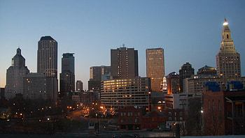 Hartford Skyline, Home farewell, Sweet home, Dennis House HD wallpaper