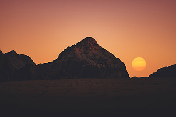 Sunset Dry Day , sunset, nature HD wallpaper
